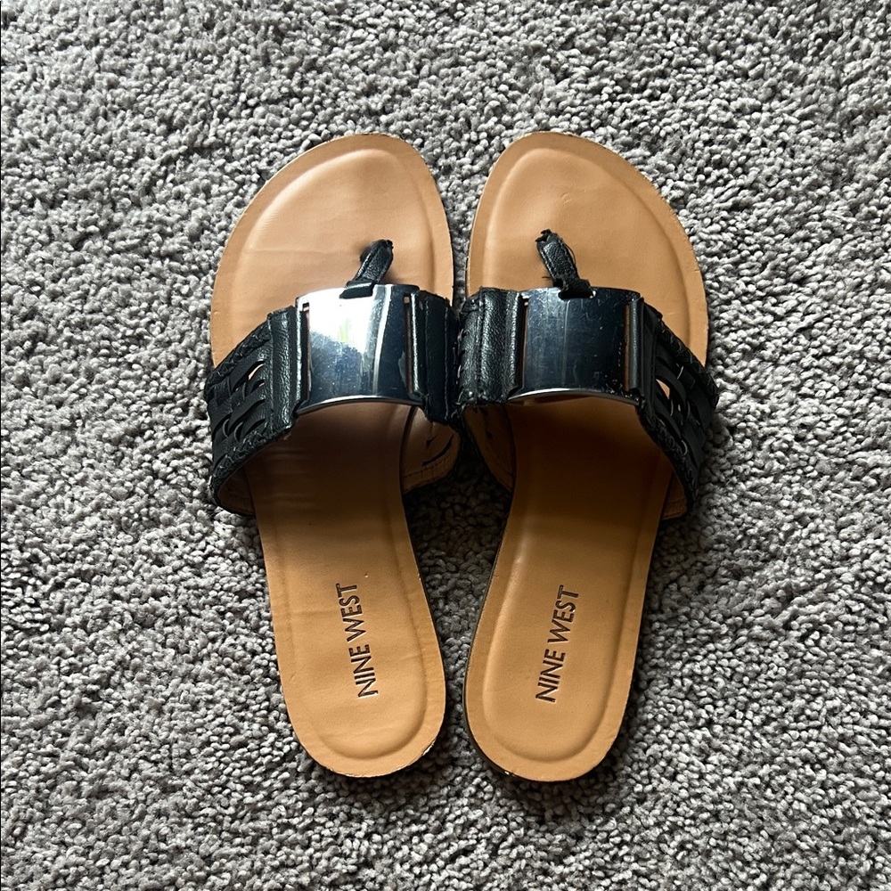 Nine West Black Sandals